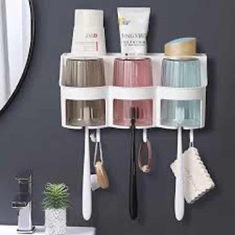 𝅺⭐️GOOWIN Wall Mounted Eco-Friendly Toothbrush Holder for Bathroom⭐️